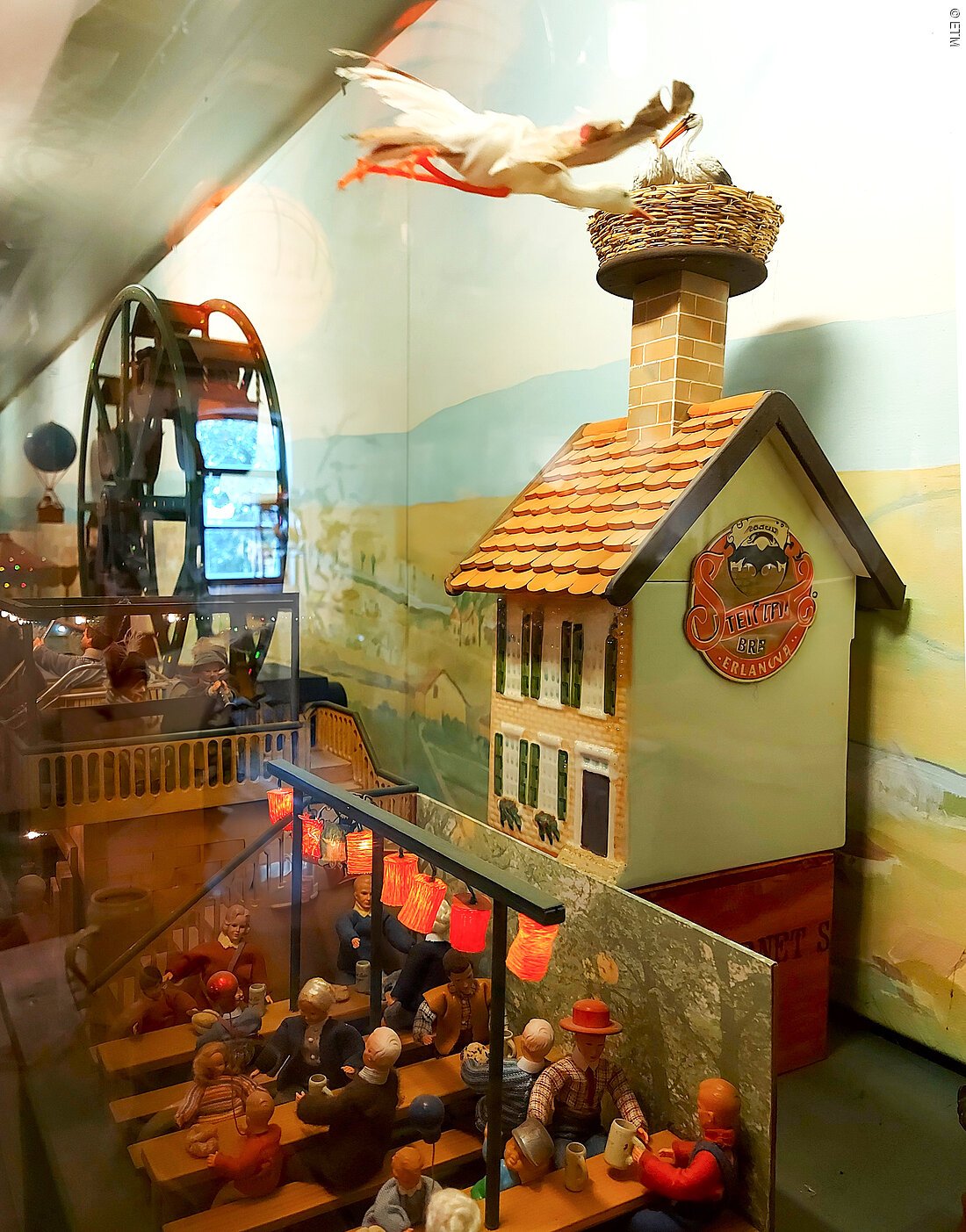 Miniaturmodell der Bergkirchweih im Steinbach Biermuseum (Erlangen, Städteregion Nürnberg)