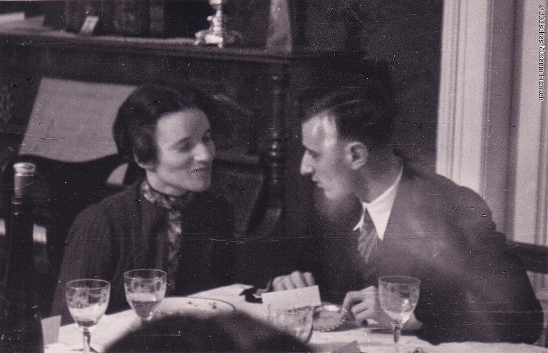 Frieda Waldmann und Fredy Davidsohn um 1934, Foto im Jüdischen Museum Franken (Fürth, Städteregion Nürnberg)